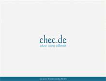 Tablet Screenshot of chec.de